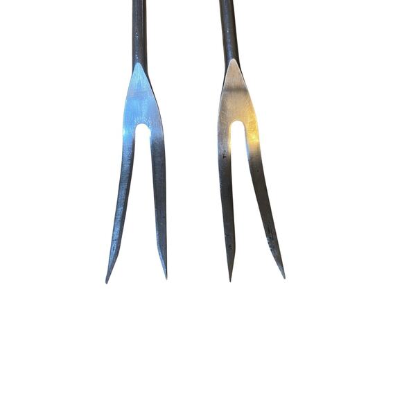 Vintage Androck Spatula Forks Grill Tools Wood Handle 19”Long Stainless Steel - Picture 11 of 13